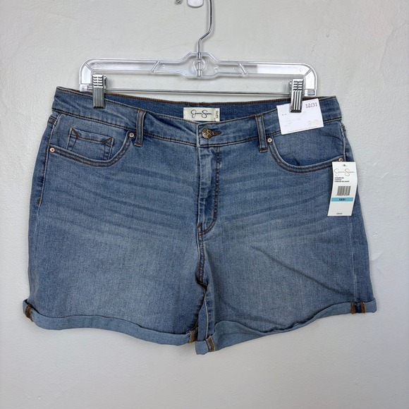 Jessica Simpson Pants - Jessica Simpson Chateau Forever‎ Denim Shorts Light Wash Jean Shorts Size 12